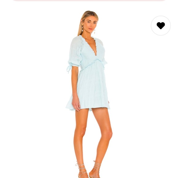 New Lovers + Friends Finnegan Dress in Sky Blue size XXS - Picture 2 of 7